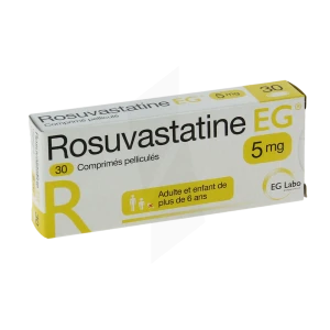 Rosuvastatine Eg 5 Mg, Comprimé Pelliculé