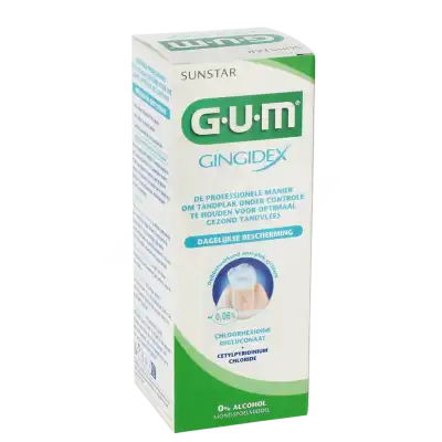 Gum Gingidex Bain De Bouche 0,06 %, Fl 300 Ml à Mérignac