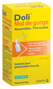 Doli Mal De Gorge Hexamidine/tetracaine, Solution Pour Pulvérisation Buccale