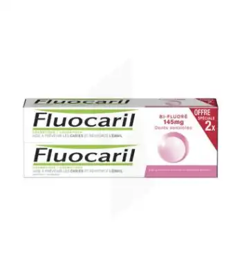 Fluocaril Bi-fluoré 145 Mg Pâte Dentifrice Dents Sensibles 2*75ml à NIMES