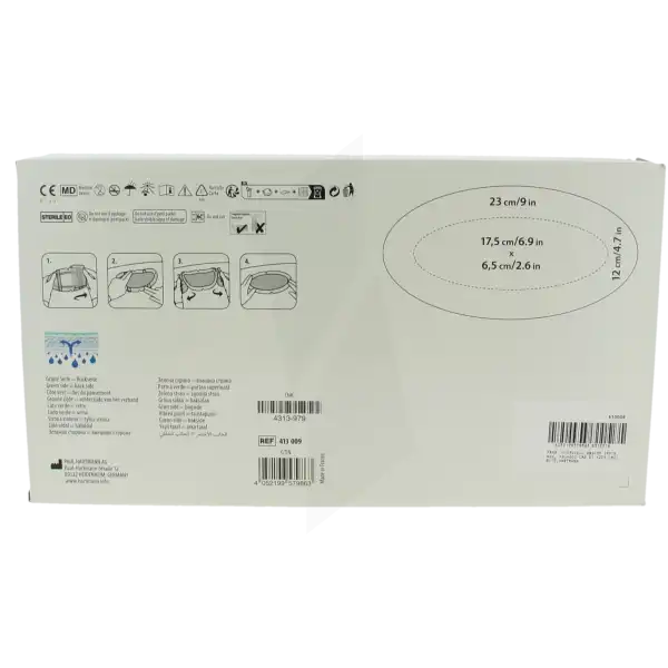 Resposorb Silicone Border Oval Pans Absorption Importante 12x23cm B/10