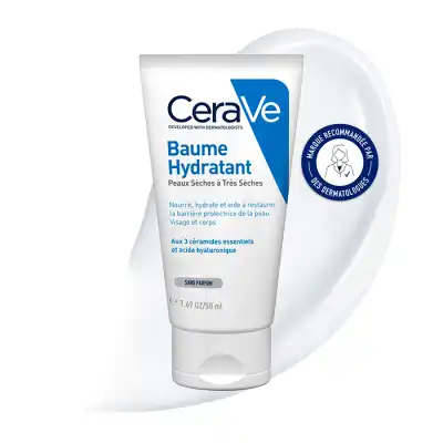 Cerave Baume Hydratant Visage Et Corps Pour Les Peaux Sèches à Très Sèches Tube/50ml à Montbéliard