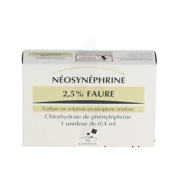 Neosynephrine 2,5 % Faure, Collyre En Solution En Récipient Unidose