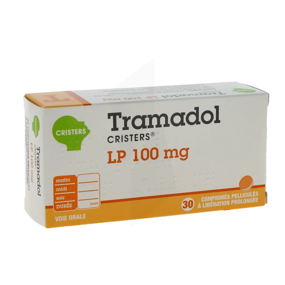Tramadol Cristers Lp 100 Mg, Comprimé Pelliculé à Libération Prolongée