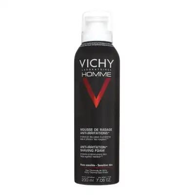 VICHY HOMME MOUSSE A RASER ANTIIRRITATIONS, aérosol 200 ml