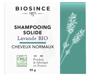 Biosince 1975 Shampooing Solide Lavande Bio Cheveux Normaux 55g