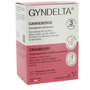 Gyndelta Confort Urinaire 3 Mois Gélules B/90