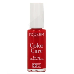 Poderm Vernis Soin Tea Trea Color Care 363 Rouge Puissant Fl/8ml