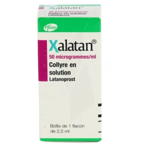 Xalatan 50 Microgrammes/ml, Collyre En Solution