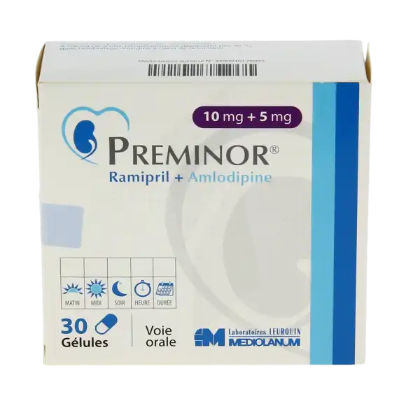 Preminor 10 Mg/5 Mg, Gélule