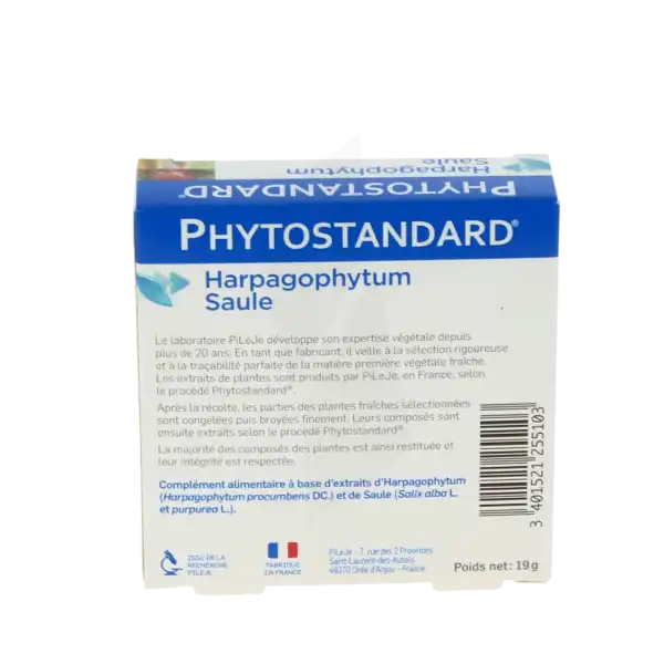 Pileje Phytostandard - Harpagophytum / Saule 30 Comprimés