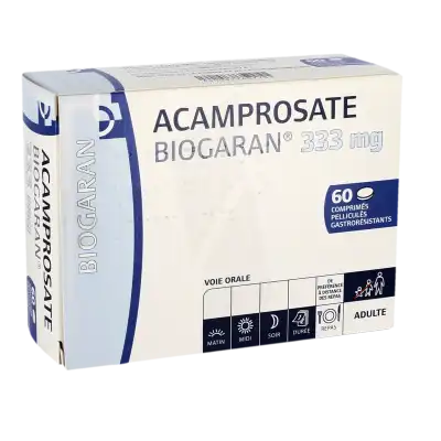 Acamprosate Biogaran 333 Mg, Comprimé Pelliculé Gastro-résistant à Agen