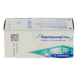 Magnespasmyl 47,4 Mg, Comprimé Pelliculé