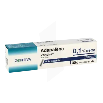 Adapalene Zentiva 0,1 %, Crème à Bordeaux