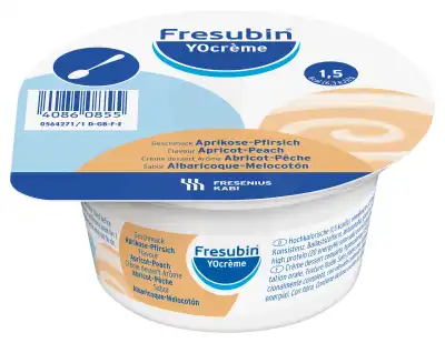 Fresubin Yocrème Nutriment Pêche Abricot 4pots/200g à BU