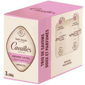Cavailles Sav Amande Lactee 3x200g