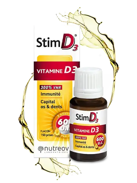 Nutreov Stim D3 Vitamine D3 Solution Buvable Fl Compte-gouttes/20ml