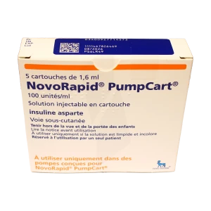Novorapid Pumpcart 100 Unités/ml, Solution Injectable En Cartouche