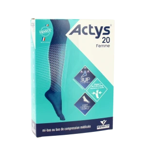 Actys 20 Bas Autofix Pf Femme Noir T2n