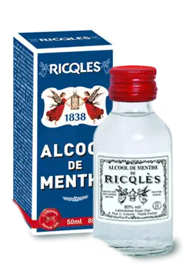 Ricqles 80° Alcool De Menthe 50ml à AMBARÈS-ET-LAGRAVE