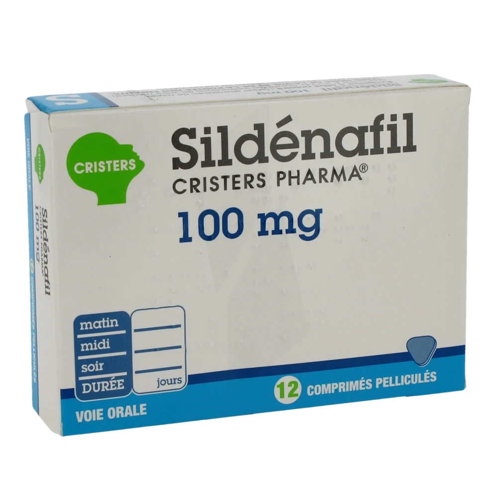 Sildenafil Cristers Pharma 100 Mg, Comprimé Pelliculé
