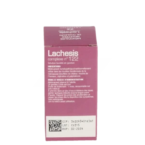 Lachesis Complexe N°122, Solution Buvable En Gouttes