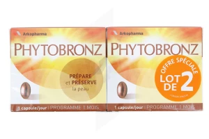 Phytobronz Caps Préparateur Solaire Tout Type De Peau 2b/30