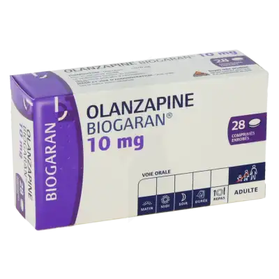 Olanzapine Biogaran 10 Mg, Comprimé Enrobé à CHAMPAGNOLE