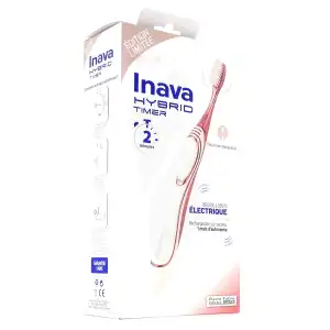Acheter INAVA HYBRID TIMER Brosse à dents électrique Sensibilité Rose Coffret Edition limitée à ODOS