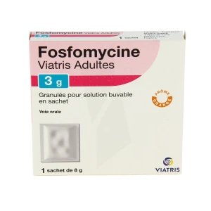 Fosfomycine Viatris Adultes 3 G, Granulés Pour Solution Buvable En Sachet