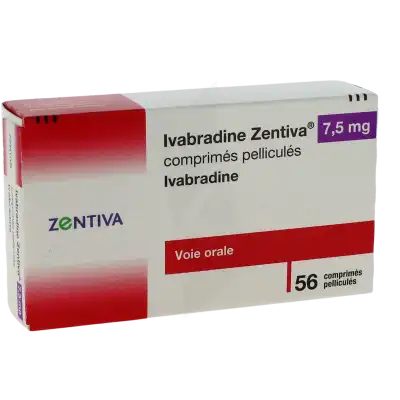 IVABRADINE ZENTIVA 7,5 mg, comprimé pelliculé