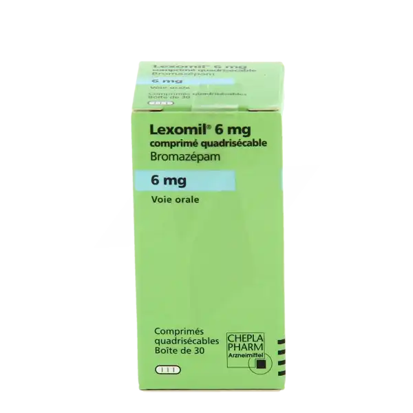 Lexomil 6 Mg, Comprimé Quadrisécable