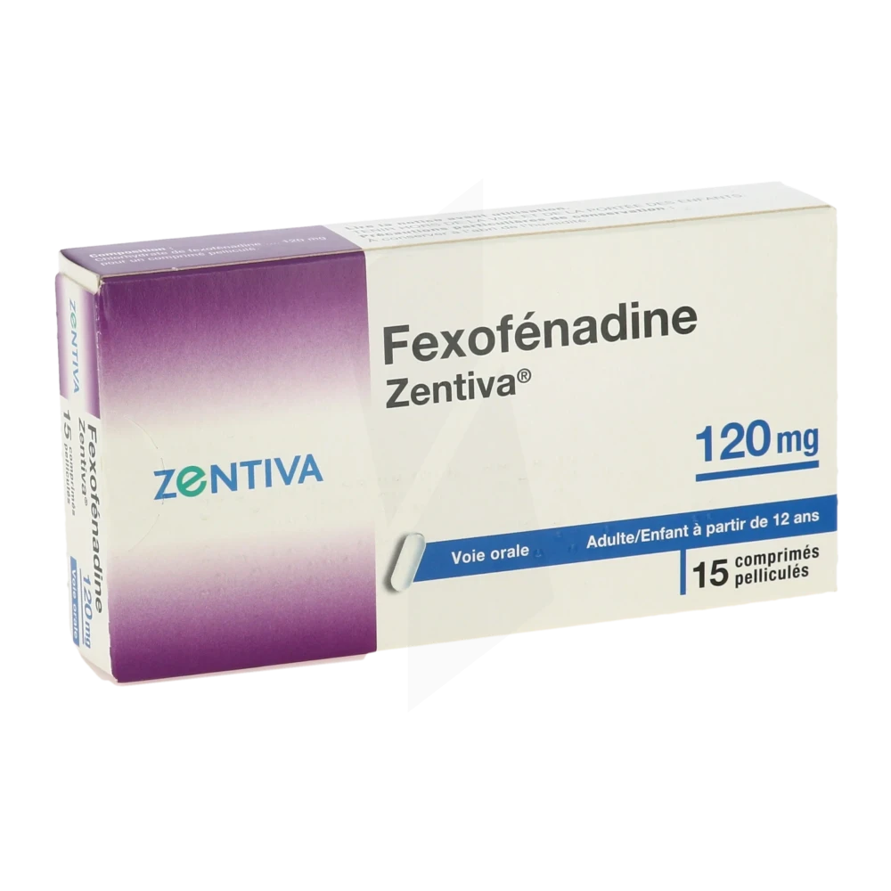 Fexofenadine Zentiva 120 Mg, Comprimé Pelliculé
