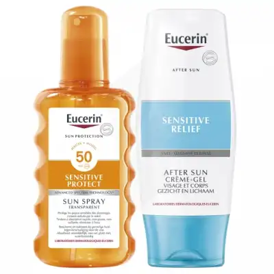 Eucerin Sun Sensitive Protect Spf50 Coffret Spray Transparent à MARTIGUES