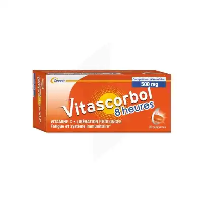 Vitascorbol 8 Heures 500mg Comprimés B/30 à LA VALETTE DU VAR