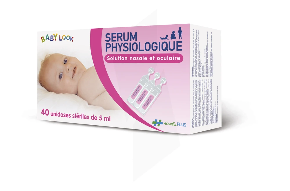 solution pour irrigation (serum physiologique) sterile baby look flacon de  500 millilitres