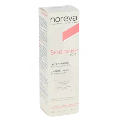 Noreva Sensidiane Crème Apaisante Riche T/40ml à NÈGREPELISSE