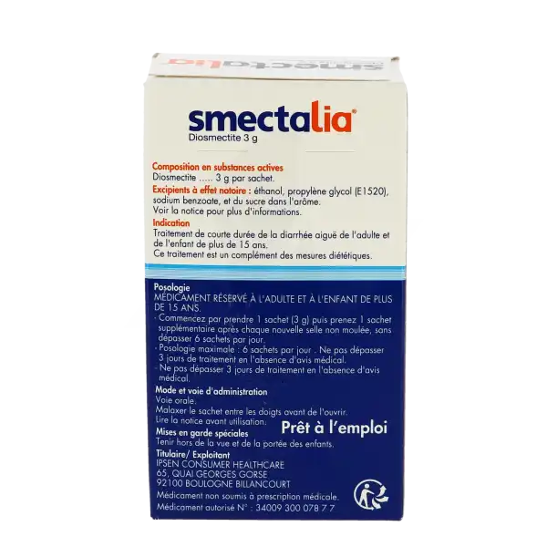 Smectalia 3 G, Suspension Buvable En Sachet