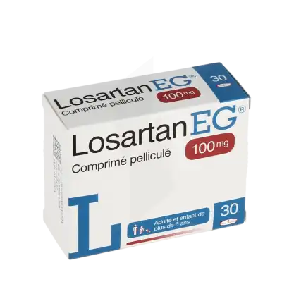 Losartan Eg 100 Mg, Comprimé Pelliculé à TOULOUSE