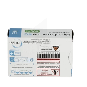 Ciprofloxacine Eg 500 Mg, Comprimé Pelliculé