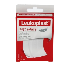 Leukoplast Soft White Pansement à Découper 4x10cm B/5