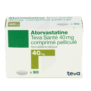 Atorvastatine Teva Sante 40 Mg, Comprimé Pelliculé