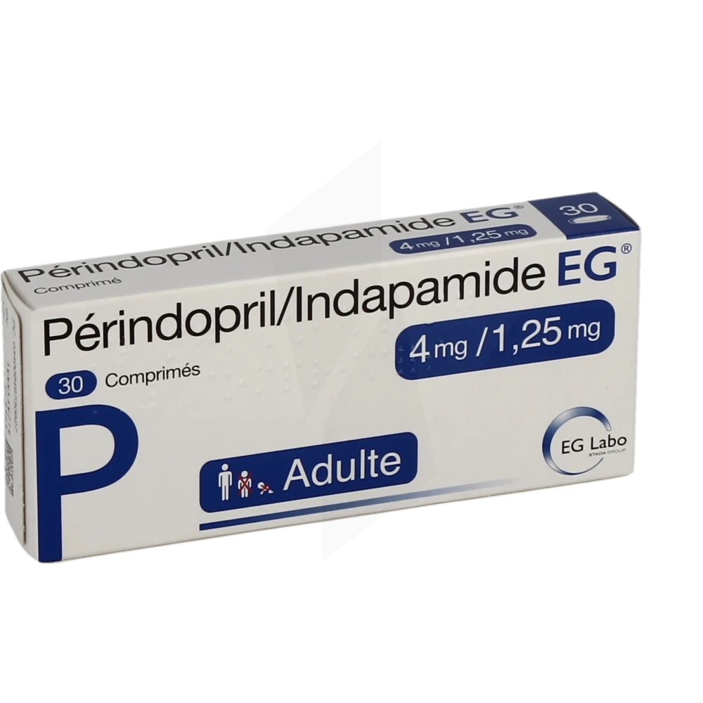 Perindopril/indapamide Eg 4 Mg/1,25 Mg, Comprimé