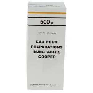 Eau Pour Preparations Injectables Cooper, Solution Injectable