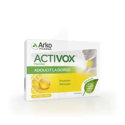 Arkopharma Activox Pastilles Sans Sucre Miel-citron B/24 à VERNOUX EN VIVARAIS