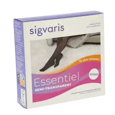 Sigvaris Essentiel Semi-transparent Chaussettes  Femme Classe 3 Noir Medium Normal à ODOS