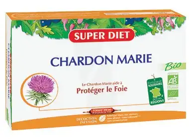 Superdiet Chardon Marie Bio Solution Buvable 20 Ampoules/15ml à DIGNE LES BAINS