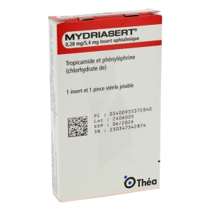 Mydriasert, Insert Ophtalmique