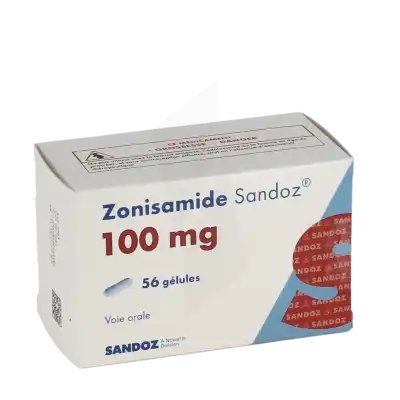 Zonisamide Sandoz 100 Mg, Gélule à GRENOBLE