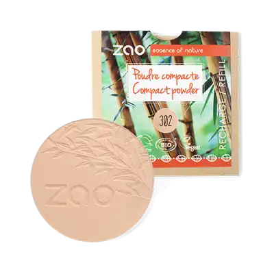 ZAO Recharge Poudre compacte 302 Beige orangé * 9g